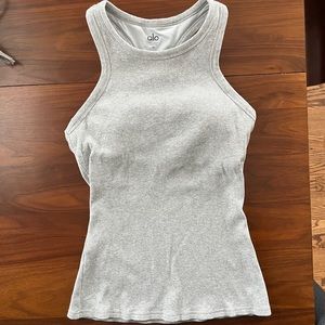 ALO Yoga Ribbed Aspire full length tank with bra Size M